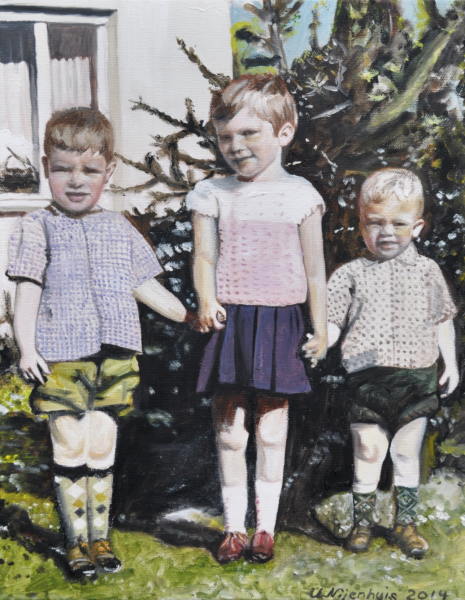 Geschwister 1966, Gemälde